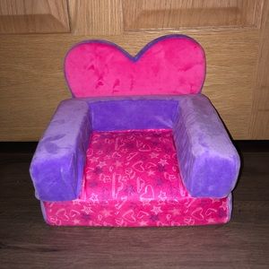 Build a Bear Heart Chair Bed